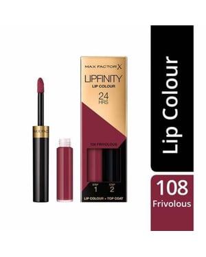 Max Factor Lipfinity Lipstick Two Step New In Box - 108 Frivolous