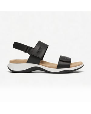 Free Spirit Grenada Womens Cross Strap Sandals Black