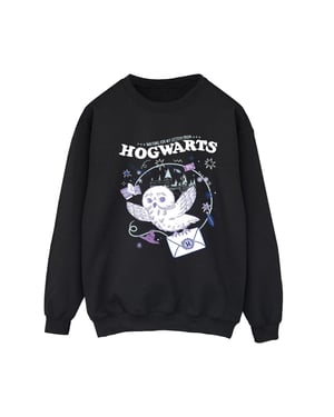Harry Potter Dames/Dames Uil Brief Van Zweinstein Sweatshirt (Zwart)