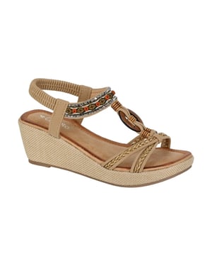 Cipriata Gioela Womens Slingback Sandals Beige