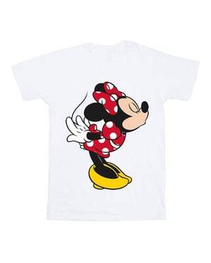 Disney Meisjes Minnie Mouse Split Kiss Katoenen T-Shirt (Wit)