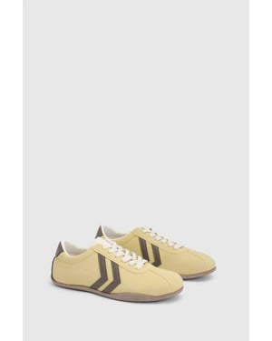Riley Faux Suede Contrast Lace Up Trainers