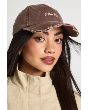 Chocolate Distressed Cap