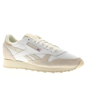 Reebok Mens Trainers Classic Leather Lace Up white