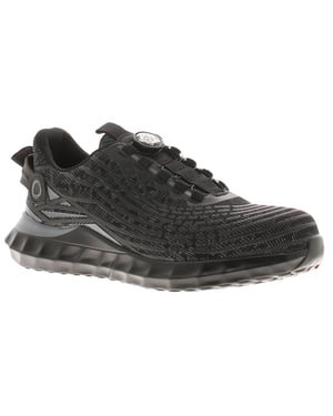 Tradesafe Mens Safety Shoes Trainers Stell Toe Cap Strike black