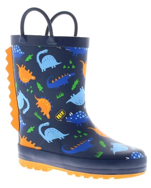 Dinosaur Hunters Childrens Wellies DH Rocky navy