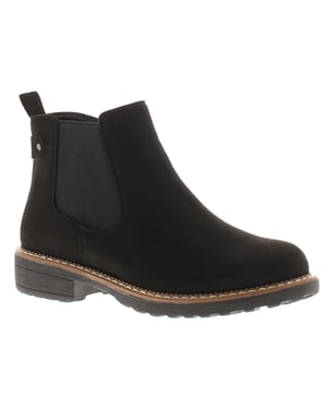 Apache Womens Ankle Boots Concise Zip Fastening Chelsea Black