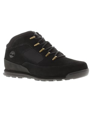 Timberland Mens Smart Boots Euro Rock Suede Leather black
