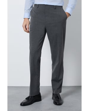 Mid Grey Tailored Fit Essential Suit Trousers