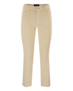 Enna - Denim Broek met Mini Flare Linie