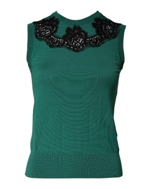 Lacetrim Mouwloze Tricot Top