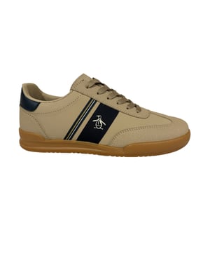 Penguin Gaz Heren Beige/Navy Sneakers