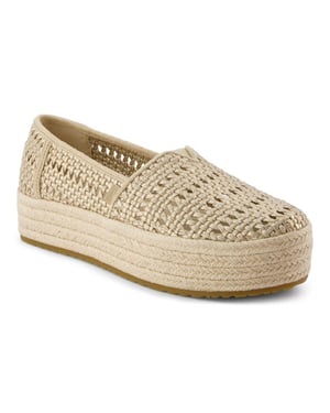 TOMS Valencia Textile Women's Champagne Espadrilles