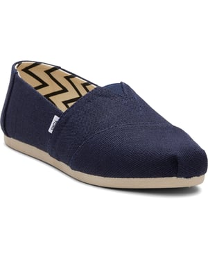 TOMS Alpargata Classic Katoenen Dames Marine Espadrilles
