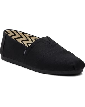 TOMS Alpargata Classic Cotton Men's Black Espadrilles