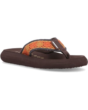 Rocket Dog Spotlight Marlow Textiel Vrouwen Bruin/Multi Flip Flops