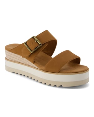 TOMS Diana Läder Dam Bruna Socker Sandaler