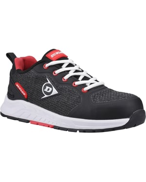 Dunlop T-Max Textiel Heren Zwart/Rood Veilige Sneakers