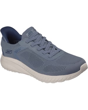 Skechers BOBS Sport Squad Chaos Solid Step Textiel Heren Slate Sneakers