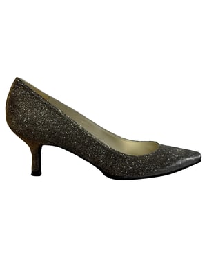 Stuart Weitzman Power 50 Pointed Toe Pumps in Gold Glitter
