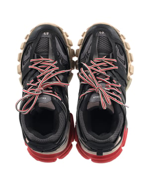 Balenciaga Track Sneakers in Black Polyurethane