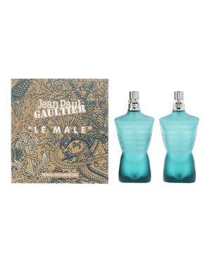 Jean Paul Gaultier Le Male Eau de Toilette 2 x 40ml Travel Gift Set for Him