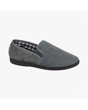 Sleepers Harry Mens Full Slippers Slippers Grey