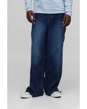 Parachute Panelled Washed Jeans