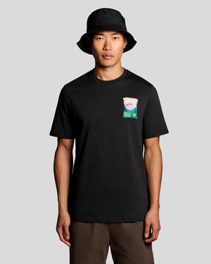 Geborduurde Graphic Crew Neck T-shirt