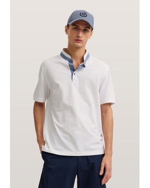 Bugatti Herren Polo Modern Fit van puur katoen
