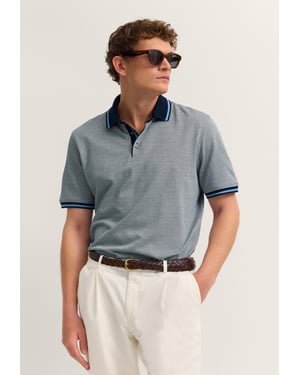Bugatti Herren Polo Modern Fit van puur katoen