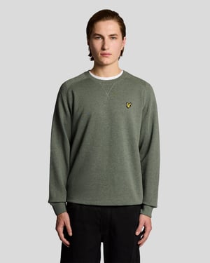 Katoenen Marl Raglan Sweatshirt