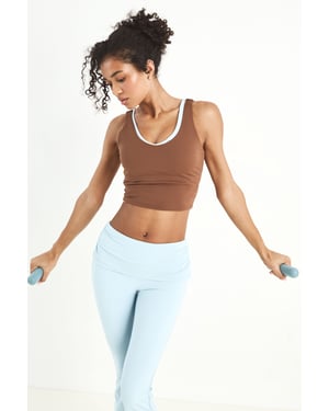DSGN Studio Sculpt Plunge Longline Sports Bra
