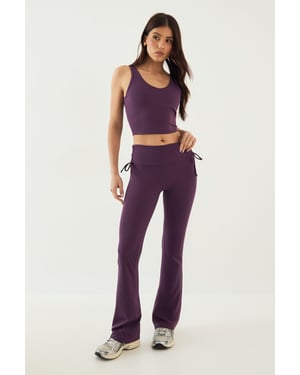 DSGN Studio Sculpt Ruched Side Flared Legging
