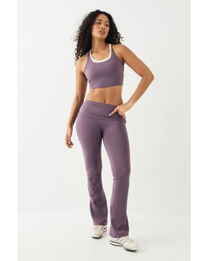 DSGN Studio Sculpt Fold Over Waistband Flared Legging