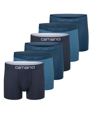 Camano Men Comfort Bci Cotton Boxershorts 6P In Box Boxershorts