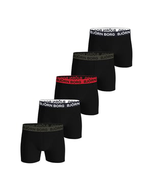 Bjorn Borg Cotton Stretch Trunks Big Logo 5P Boxershorts