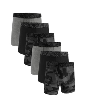 Under Armour Ua Performance Tech - Print 6 In 6Pk Boxershorts