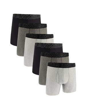 Under Armour Ua Performance Tech - Solid 6 In 6Pk Boxershorts