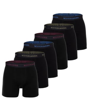 Scotch & Soda Solid Cotton Stretch Boxershorts