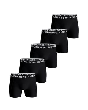 Bjorn Borg Cotton Stretch Trunks Big Logo 5P Boxershorts