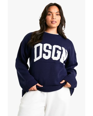 Plus DSGN Studio Crew Neck Knitted Jumper