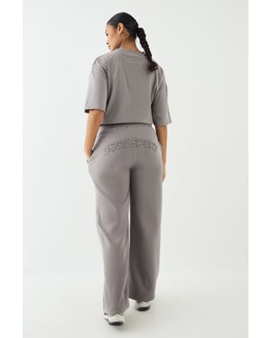 DSGN Studio Self Fabric Applique Straight Leg Jogger