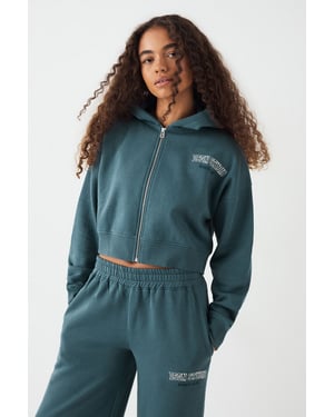 DSGN Studio Boxy Crop Zip Through Hoodie