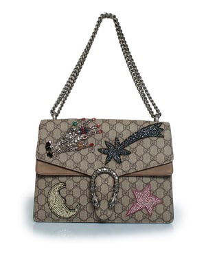 Gucci, GG supreme shooting star Dionysus bag