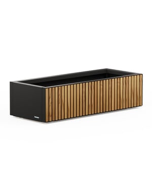 Herstera Garden Xic m metalen plantenbak 100x40x25 cm hout