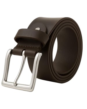 Men's Leather Belts, Premium Genuine Leather belt 1.5" Width in Brown