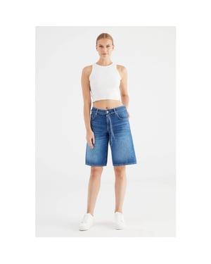 Cup of Joe Harper midi short medium blue