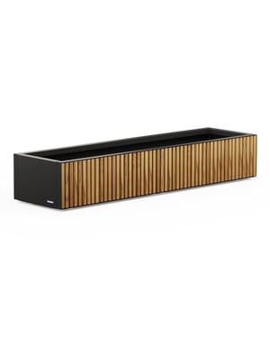 Herstera Garden Xic l metalen plantenbak 150x40x25 cm hout