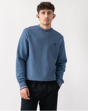 Crew Neck Sweatshirt in Blue